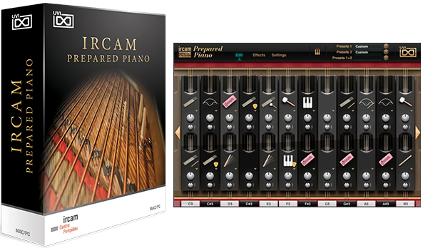 Uvi Ircam Prepared Piano 究極のバーチャル プリペアドピアノ音源